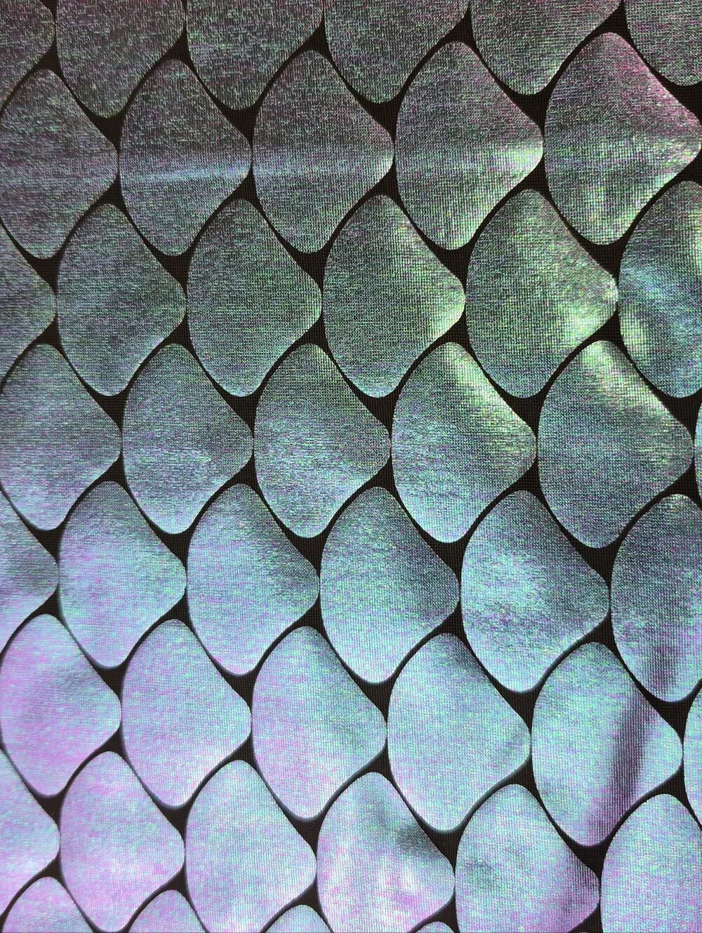 Iridescent Scale Pattern Fabric 70x34” Mermaid Costume Material